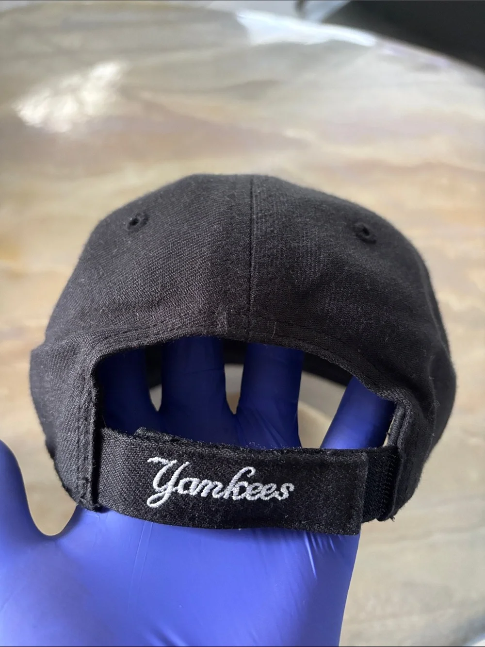 47 Brand Black Baseball MLB Cap with White NY Logo / One Size
